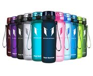 Super Sparrow Sports Water Bottle - 500ml - Non-Toxic BPA Free & Eco-Friendly Tritan Co-Polyester Plastic - For Running, Gym, Yoga, Outdoors and Camping