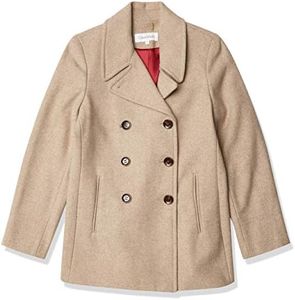 Calvin Klein Women's Double Breasted Peacoat (Petite, Standard, Plus), Omt, 30