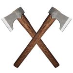 THRWCLUB Throwing Axes, 2 Pack Competition Throwing Axe, 16.5" Wooden Handle with 1.6 lbs 1065 High Carbon Steel Head, Optimal Balance and Agile Handling