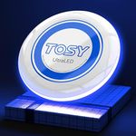 TOSY Flying Disc - 16 Million Color RGB or 36 or 360 LEDs, Extremely Bright, Smart Modes, Auto Light Up, Rechargeable, Birthday Gift, Easter Basket Stuffers for Men/Boys/Teens/Kids, 175g Frisbee