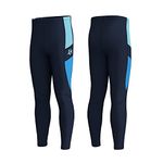 GoldFin Wetsuit Pants Men, 3mm Neoprene Pants Keep Warm for Water Diving Surfing Swimming Snorkeling Scuba Kayaking Pants (Navy, L)