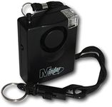 Minder 143dB Personal Staff Panic Rape Attack Alarm - Supplied with Belt Clip, Strap and Wall Mounting Bracket (Without Spare Battery, With Torch)