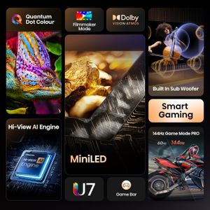 Hisense 55" MiniLED QLED TV – 4K UHD Smart Display