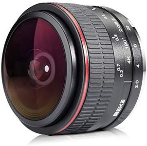 Meike 6.5mm f2.0 Ultra Wide Circular Fisheye Lens Compatible with Canon EOS-M Mirorrless Cameras M100 M10 M6 M5 M3 M2 M50 M6II M200