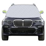 Mengine Car Windscreen Cover, Snow UV Ice Protection Car Windshield Cover with 9 Hidden Magnets and Side Wing Mirror Covers, Windshield Frost Guard Fit for Cars in All Weather (157 * 126cm)