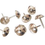 decotacks Silver Finish Upholstery Nails, Furniture Tacks, Thumb Tacks, Push Pin, 7/16in - 100 Pcs/Box [Nickel/Silver Finish] DX0511