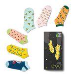 Hexafun Men's Ankle Length Cotton Socks (Pack of 6) (SO-200001_Multicolour)