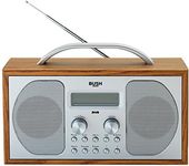 BUSH DAB/ FM STEREO RADIO IN A WOODEN CABINET