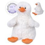 SuzziPals Microwave Duck Stuffed Animals, Duck Plushies, Microwavable Stuffed Animals Heating Pads for Cramps, Pain & Stress Relief, Cuddly Warm Companion Duck Plush Toy, Cute Duckling Duck Gifts