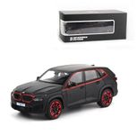 Invite Enterprise 1:24 B.M.W XM SUV Model Car Zinc Alloy Pull Back Toy Diecast Toy Cars with Openable Doors, Sound and Light for Kids Boy Girl Gift(Black-Color)