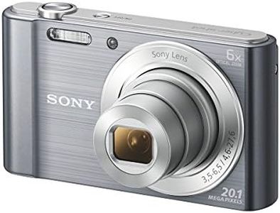 Sony DSC-W810 Digitalkamera (20,1 Megapixel, 6x optischer Zoom (12x digital), 6,8 cm (2,7 Zoll) LC-Display, 26mm Weitwinkelobjektiv, SteadyShot) silber