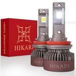 Hikari 2024 Darkenex H11/H8/H9 LED Headlight Bulbs 30000LM, 55W Evobeam2.0 LED, High Lumens LED Kit,6000K Cool White, IP68 Waterproof, Halogen Upgrade Replacement, H16