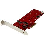 StarTech.com 2x M.2 SATA SSD Controller Card - PCIe - PCI Express M.2 SATA III Controller - NGFF Card Adapter (PEX2M2)