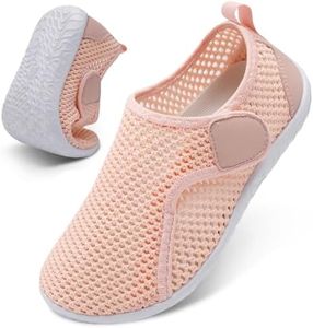 XIHALOOK Water Shoes Barefoot Women Aqua Socks Quick-Dry Shoes for Beach Swim Pool River Boating Surf Pink, 11-12 Women