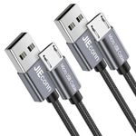 Micro USB Cable 6ft+6ft,Micro USB Cable Fast Charging,High Speed Micro USB Android Cable,Micro USB Nylon Braided Charger Cable for PS4,Samsung Galaxy,Motorola,LG,Xbox,Nexus,Kindle,Nokia,Phone Tablets