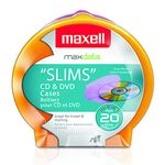 Maxell CD355 20-Pack Clamshell 190073 (Assorted Colors)