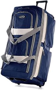 Olympia U.S.A. 8 Pocket Rolling Duffel Bag, Navy, 22 inch