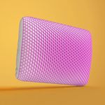 SleepyCat Grid Pillow with AirGrid™ Technology – Adaptive Hexagonal TPE Layer & Virgin Microfiber Filling for Enhanced Neck & Shoulder Support | Removable Washable Cover (24 x 16 Inches)