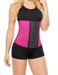 Ann Chery Women's Faja Deportiva Workout Waist Cincher with 3 Hooks Corset, Pink, Medium