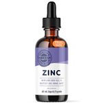 Vimergy Liquid Zinc – Fast-Absorbing Immune Support – Promotes Healthy Bones & Skin – Organic, Vegan, Non-GMO – 27 Servings (55 mL)