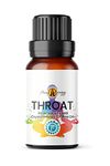 Throat Chakra Essential Oil Blend with Lapis Lazuli Crystal Chips, 10ml – Clary Sage, Jasmine, Lavender - Aromatherapy Diffuser, Burner, Yoga, Meditation, Bracelets, Kundalini