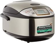 ZOJIRUSHI Rice Cooker NS-TSQ10 Stainless Steel Brown, 220-230V (Stainless Steel Brown)