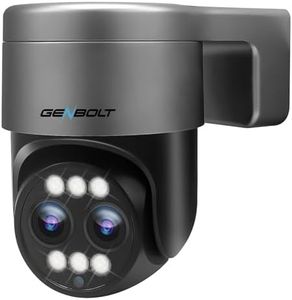 GENBOLT 2.5K PTZ WiFi Security Camera Outdoor with PoE, Dual Lens CCTV Home Surveillance Camera with 12X Hybrid Zoom, IP Camera with Color Night 4MP, Auto Tracking Humanoid Detection