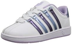 k-SWISS Classic VN Sneaker (Infant/Toddler/Little Kid/Big Kid), White/Pastel Lilac/Blue Havana, 6 M US Big Kid