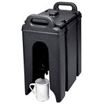 Cambro 250LCD110 Black 2.5 Gal. Beverage Camtainer