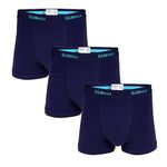 OddBalls | Mens Boxers Multipack | 3 Pack | Classic Fit | Mens Underwear | Hipster Boxer Shorts | Cotton Boxers | Elastic Waistband | Midnight Bundle | Large