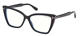 Tom Ford FT 5844-B BLUE BLOCK Black Gold 55/15/140 women eyewear frames