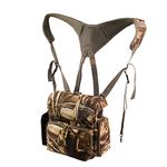 MDSTOP Binocular Harness, Bino Harness Chest Pack with Rangefinder Pouch, Bino Straps Secure Your Binoculars, Holds rangefinders, Phones, Bullets etc, for Bird Watching, Hunting, Travel, Sports