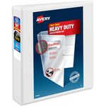 Avery Heavy-Duty View Binder with 1.5 Inch One Touch EZD Ring, White, 1 Binder (79795)