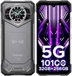 DOOGEE S200 Rugged Smartphone 5G Unlocked, 256GB+32GB RAM Rugged Phone with 1.32" Rear Screen, 10100mAh Battery,6.58" FHD+ 120Hz Display,100MP + 20MP Night Vision Camera,Dual SIM Waterproof Cell Phone