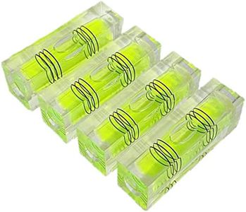 YMGBHNKJLS 4Pcs High Precision Small Level Bubble 52x15x18mm Three Line Horizontal Level Mini Square Bubble Spirit Levels