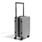 ICON The Transit Signature Cabin Polycarbonate Hardsided Luggage| Ultra Light Weight 8 Wheel | Wide Trolley Luggage Hardsided Suitcase (Grey, Cabin)