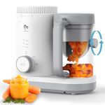 Baby Food Maker Bellababy Baby Food Processor, Puree Blender Steamer with Reversible Steam Basket, One Button Easy Operation & Large Opening for Easy Cleaning