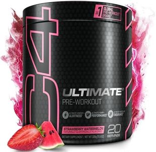 C4 Ultimate Pre Workout Powder Strawberry Watermelon | Sugar Free Preworkout Energy Supplement for Men & Women | 300mg Caffeine + 3.2g Beta Alanine + 2 Patented Creatines | 20 Servings