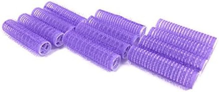 Self Hair Grip Hook and loop Curlers Rollers Pro Salon Hairdressing (Mini)