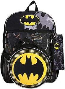 DC Comics Batman 5 Piece Kids 16" Backpack Set