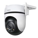 TP-Link Tapo 2K QHD Outdoor Pan/Tilt Wi-Fi Security Camera, 360° View, Motion Tracking, Color Night Vision, Free Person/Vehicle/Motion Detection, Cloud & SD Card Storage, 24/7 Recording, Tapo C520WS