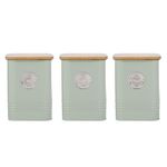 Typhoon Living Squircle Tea Coffee Sugar Storage Set 1.3 Litre Mint Green