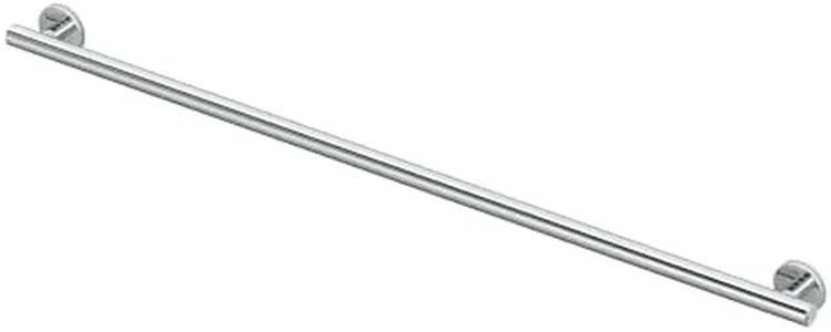 Gatco 896 Latitude II Grab Bar, 48 Inch, Chrome/ADA Compliant Wall Mount Stainless Steel 48" Safety Grab Bar for Bathroom