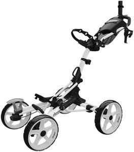 Clicgear Model 8+ | 4-Wheel Golf Push Cart (White)