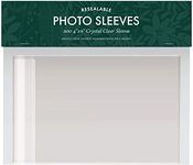 Jot & Mark Photo Sleeves | Crystal Clear Archival Plastic Sleeves with Self Adhesive Resealable Flap