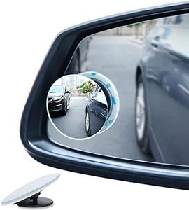 Blind Spot Mirrors For Cars - BeskooHome Waterproof 360°Rotatable Convex Rear View Mirror For Universal Cars -2 Pack