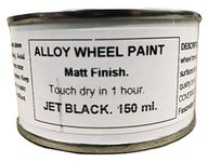 1 x 150ml Matt Black Alloy Wheel Paint