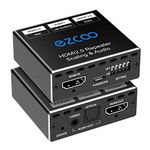 HDMI 2.0 Audio Extractor 4K 60Hz 1080P 120Hz HDCP 2.2 CEC D-olby Vision HDR de-embed SPDIF Optical 5.1CH Stereo L/R Audio Breakout D-olby Digital Audio EDID Management Scaler 4K 1080P for PS5 Xbox