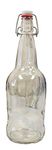 E.Z.Cap 1L Clear Swingtop Bottles Amazing for Beer and Kombucha Brewing - 6 Pack