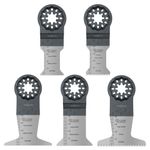 5 x SabreCut SCFNK5 Mix Bimetal (BIM) Long Life Multi Tool Blades for Bosch Fein Starlock/Starlock Plus and Starlock Max Multi Tool Fitting System and Accessories